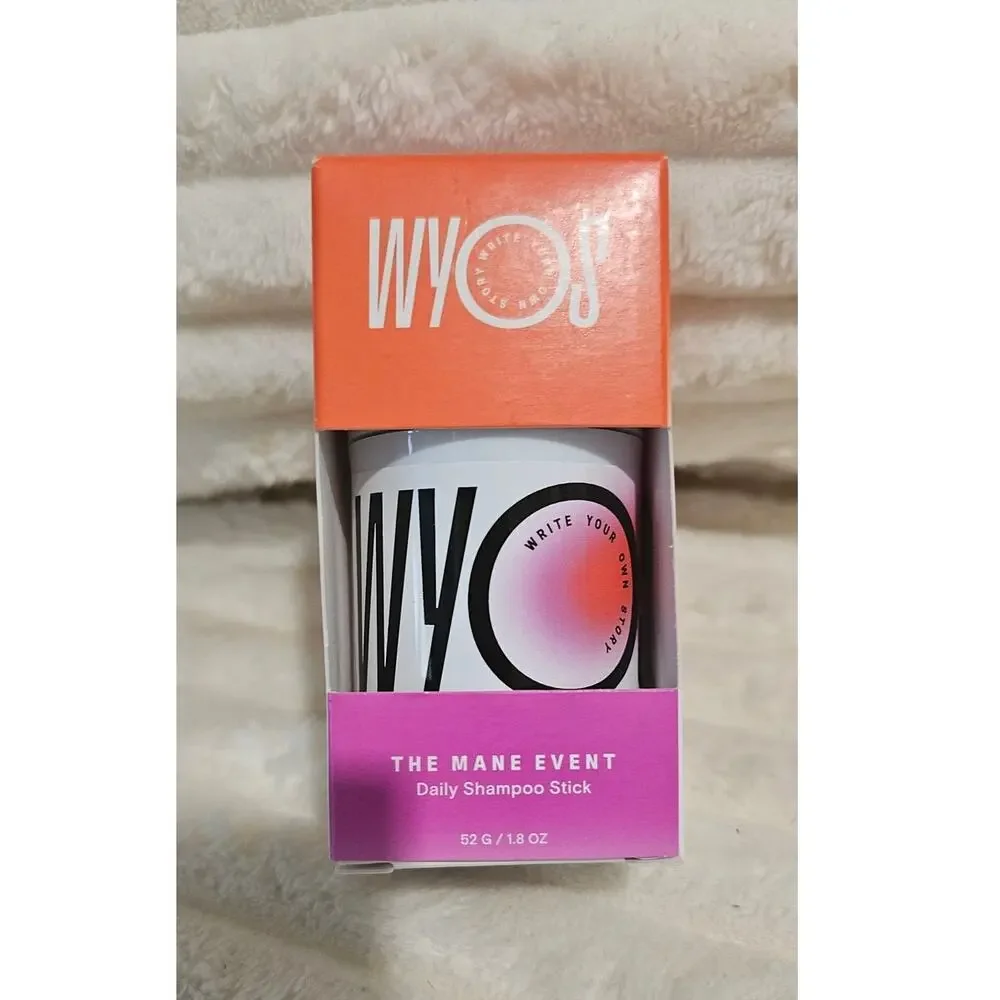 WYOS Clean Sweep and The Mane Event shampoo and cleanser New TSA friendly